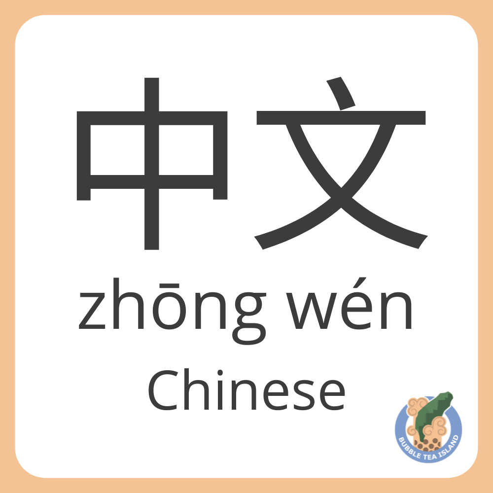 Chinese in Chinese characters with pinyin pronunciation
