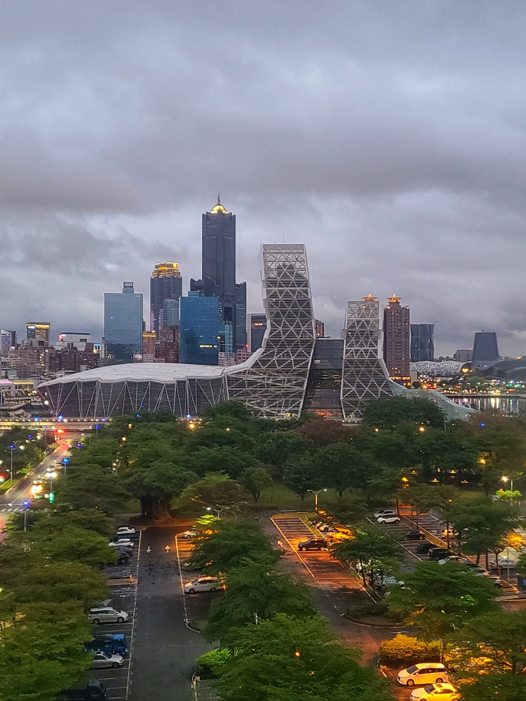 Kaohsiung skyline at dusk
