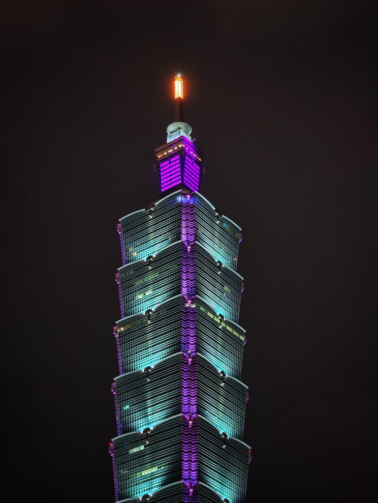 A Night In Taipei vol.1〜3 Taipei 101 Against Full Moon at Night · Free Stock Photo
