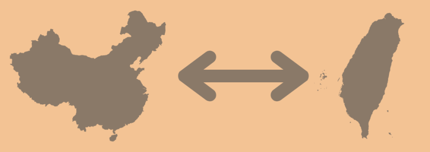 How far is Taiwan from China?