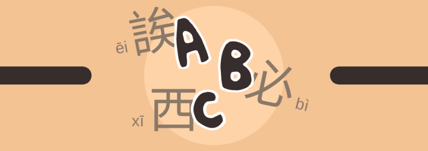 English Alphabet with Chinese Spelling