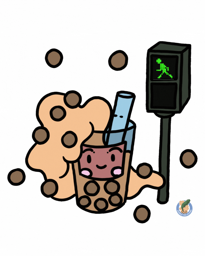 Taiwan little green man bubble tea island